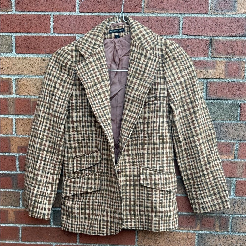 Vintage International Wool Blend Blazer